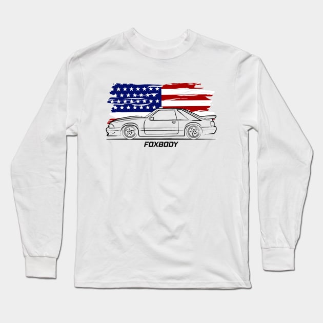 Fox Body Racing Stang Long Sleeve T-Shirt by GoldenTuners